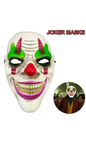 Delirten Gülüş Psikopat Palyaço Temalı Joker Maskesi