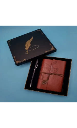 Deri Defter Ve Tükenmez Kalem