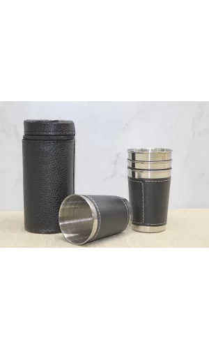 Derili Kılıflı 4lü Shot Bardak Alk3925