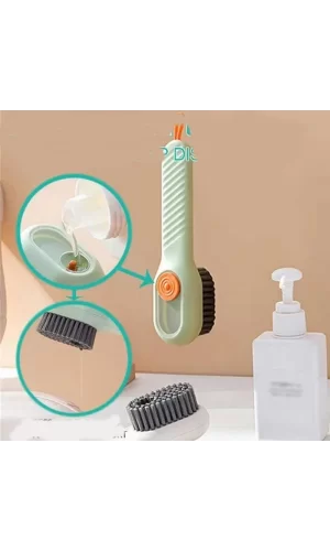 Deterjan Hazneli Süet Bot Nubuk Ayakkabı Temizleme Fırçası Mutfak Banyo Fırçası Çok Amaçlı