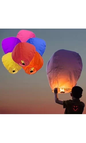 Dilek Feneri Gece Gökyüzü Dilek Balonu