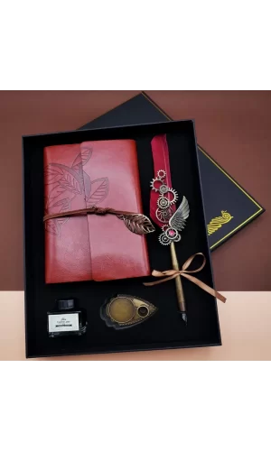 Divit Hokka Defter Ve Tüylü Kalem Seti