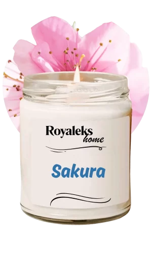 Doğal Özel Seri Kokulu Dekoratif Kavanoz Mum 210 cc - Sakura - RYL