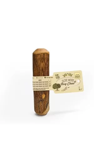 Doggie Doğal Zeytin Ağacı Çiğnenebilen Köpek Oyuncağı L 19 x 3,5 cm -  25 kg