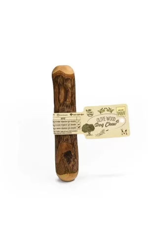 Doggie Doğal Zeytin Ağacı Çiğnenebilen Köpek Oyuncağı M 14 x 2,5 cm 15 kg