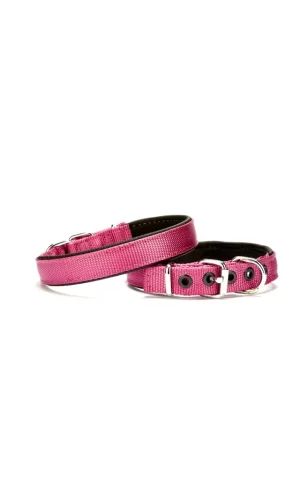 Doggie Dokuma Softlu Köpek Boyun Tasması 2 cm x 45 cm Mor