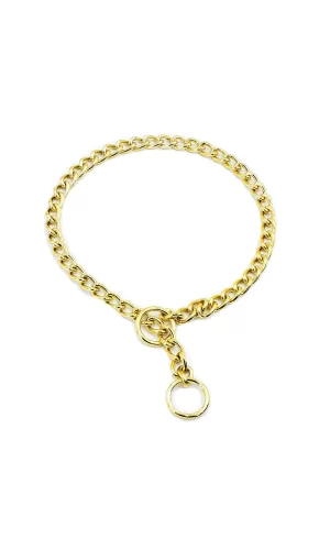 Doggie Eğitim Serisi Zincirli Köpek Boyun Tasması 3,5x55 cm - Gold