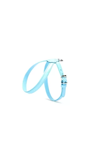 Doggie Flotter El Yapımı Deri Köpek Göğüs Tasması 1,2 x 25 -35 cm Beyaz