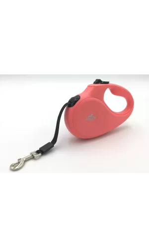 Doggie Master Seri Otomatik Makaralı Köpek Gezdirme 12 kg / 3 M Pembe