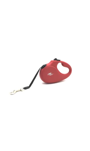Doggie Master Seri Otomatik Makaralı Köpek Gezdirme 15 kg / 5 M Kırmızı