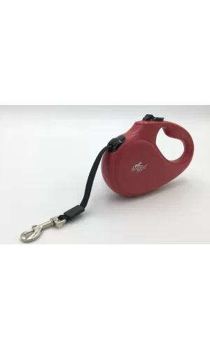 Doggie Master Seri Otomatik Makaralı Köpek Gezdirme 25 kg / 5 M Kırmızı
