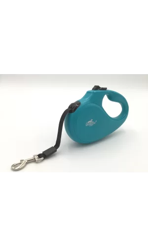 Doggie Master Seri Otomatik Makaralı Köpek Gezdirme 25 kg / 5 M Turkuaz
