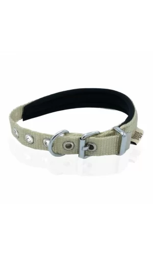 Doggie Softlu Köpek Boyun Tasması 2 cm x 45 cm Haki