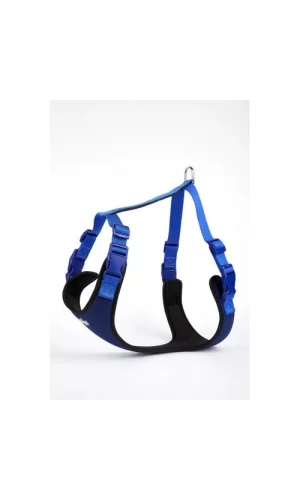 Doggie Yumuşak Softlu Köpek Göğüs Tasması 50/70 cm Mavi