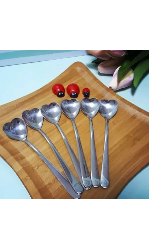 Dondurma Kaşığı - Kalpli (6adet)