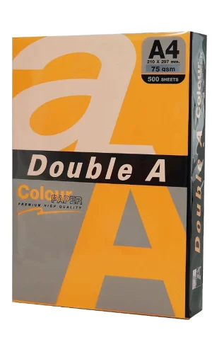 Double A Renkli Fotokopi Kağıdı 500 LÜ A4 75 GR Neon Turuncu