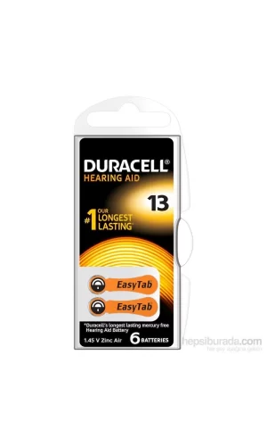 Duracell 13 Numara 6 Lı İşitme Cihazı Pili
