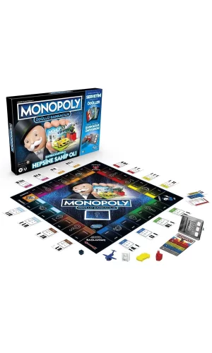 E8978 Hasbro Gaming - Monopoly Ödüllü Bankacılık +8 Yaş