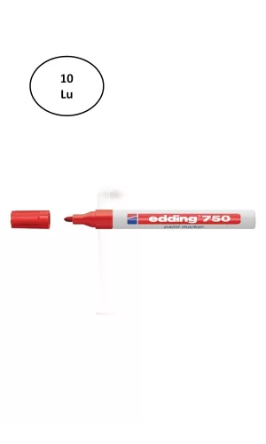 Edding Boya Dekor Markörü Kırmızı E-750 10lu