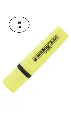 Edding Fosforlu Kalem Sarı Edd-344 10lu