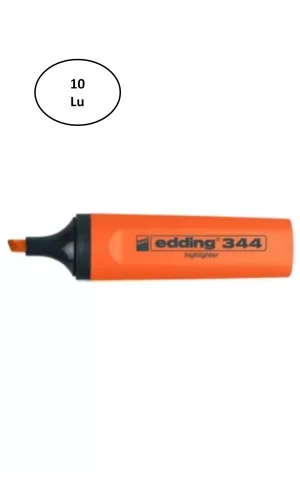 Edding Fosforlu Kalem Turuncu Edd-344 10lu