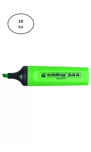 Eddıng Fosforlu Kalem Yeşil 10lu