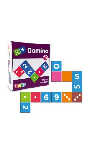 Edu-3012 Ahşap Sayılar Domino -chiva