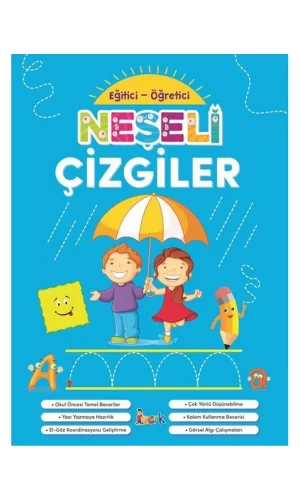 Eğitici Öğretici Neşeli Çizgiler Boyama Kitabı