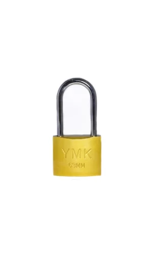 Eko Sarı Boyalı Uzun Kancalı Asma Kilit 63mm