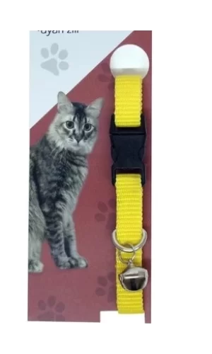 Elastik Ayarlanabilir Çıngıraklı Kedi Tasması