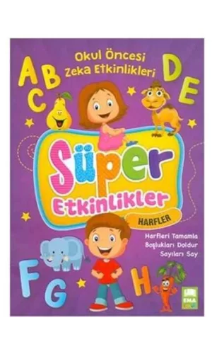 Ema Çocuk Süper Etkinlikler Kitabı Harfler