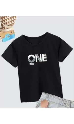 Luz&Pos Erkek Çocuk Baskılı T-shirt - Siyah