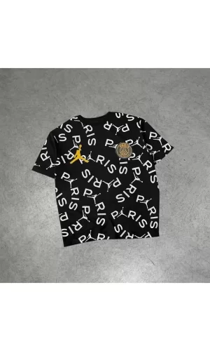 Luz&Pos Erkek Dijital Baskılı Oversize T-shirt Siyah