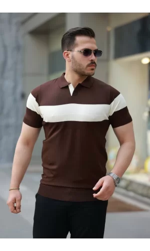 Erkek Yakalı Kısa Kollu Tişört
