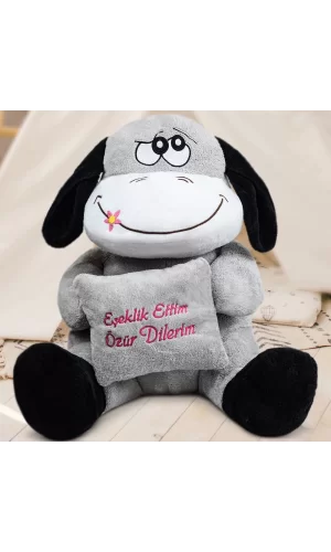 Eşeklik Ettim Özür Dilerim Peluş Oyuncak Eşek