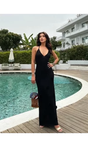 Eugenia Çiçek Nakışlı Elbise 2775