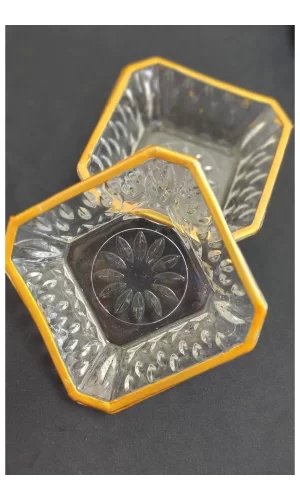Eylül 6lı Cam Yaldızlı Kare Lokumluk Sosluk Royaleks-81088