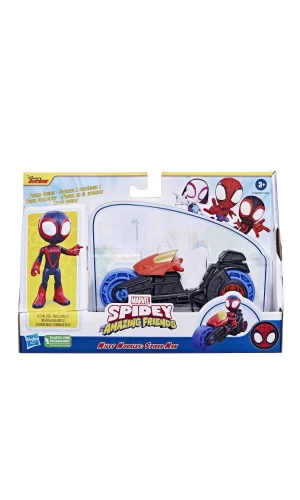 F6777 Spidey Ve İnanılmaz Arkadaşları - Motorsiklet Ve Figür +3 Yaş