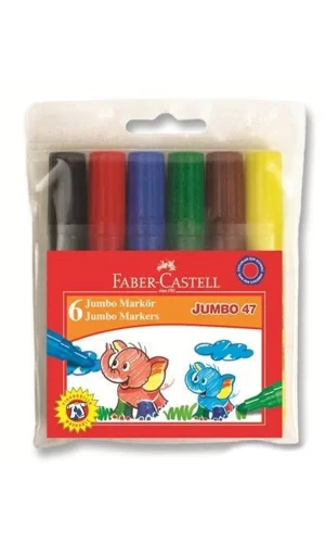 Faber Castell Fc Jumbo 47 Markör 6lı Poşet