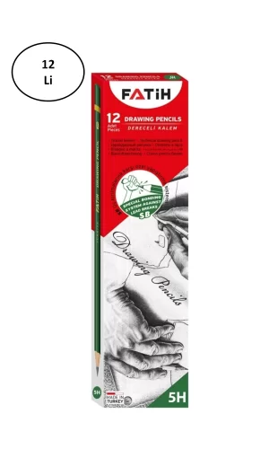 Fatih Dereceli Kurşun Kalem 5-H 12 Li