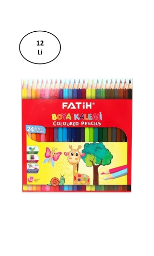 Fatih Kuruboya 24 Renk Tam Boy 12li