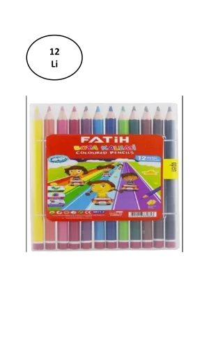Fatih Kuruboya Mercanlı 12 Renk Çantalı 12li