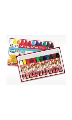 Fatih Pastel Boya 12 Renk King Size Yeni
