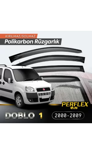 Fiat Doblo 1 2000-2009 Cam Rüzgarlığı V2 Düz