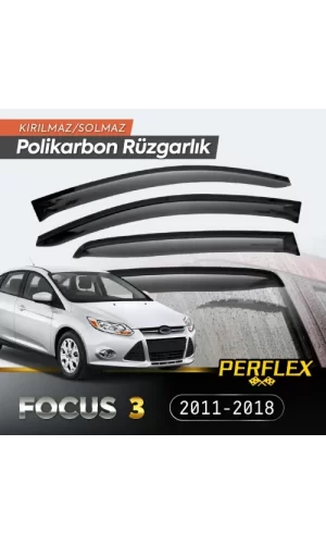 Ford Focus 3 2011-2018  (6 Parça) Cam Rüzgarlığı V2 Mugen