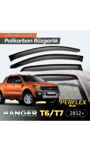 Ford Ranger T6-T7 Geniş Tip 2012+ Cam Rüzgarlığı V2 Düz
