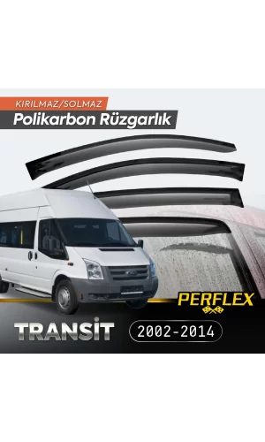 Ford Transit 2002-2014 Cam Rüzgarlığı V2 Düz