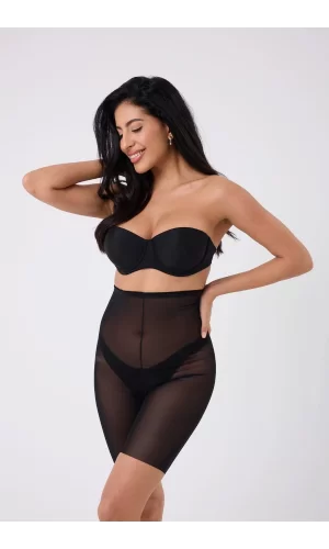 Freshness 0007 Lazer Kesim Tül Yüksek Bel Şort Korse