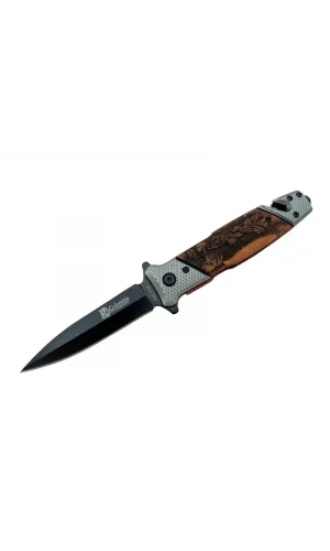 Fst 1112 Kurtarma Kamp Çakı 21 Cm - Yarı Otomatik, İp Kesmeli, Cam Perçinli