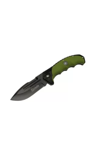 Fst4008-b Oluklu Siyah Kamp Çakı 22 Cm - Otomatik